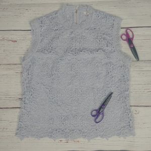 Nanette Lepore Lavender Lace Blouse